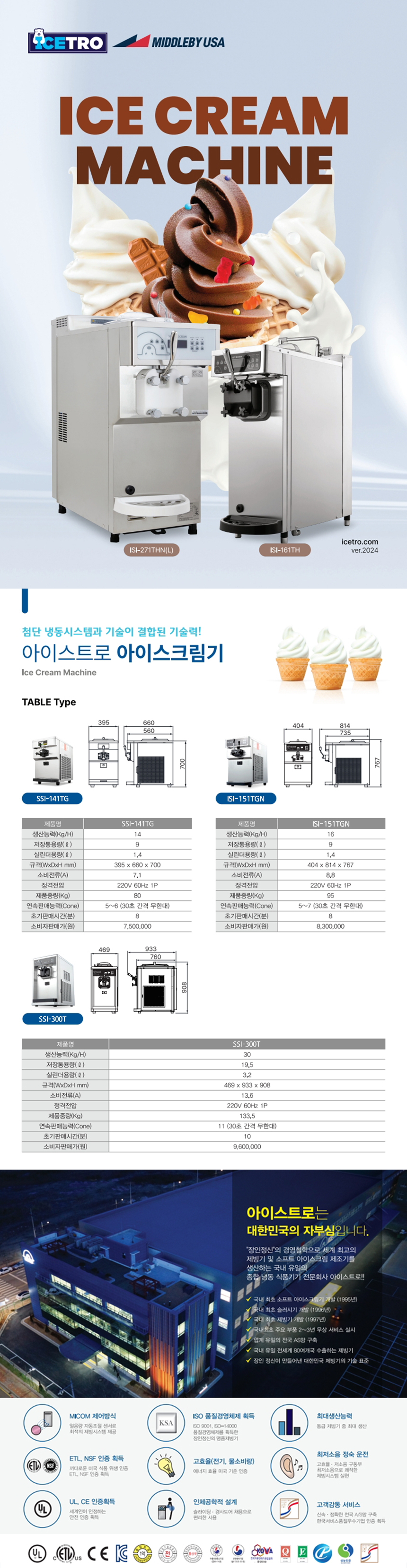 ISI-151TGN_아이스트로 세아 1구 소프트 아이스크림 제조기_1번째 상세정보 동양렌탈 ISI-151TGN 아이스트로 세아 1구 소프트 아이스크림 제조기 상세이미지 2
